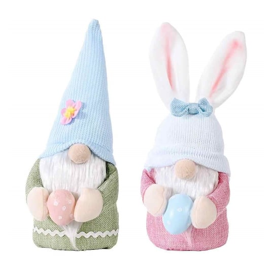 Santa's Workshop 12" Gnomes with Egg Decoration Set By Santasworkshop | 5" x 5" x 12" | Michaels®